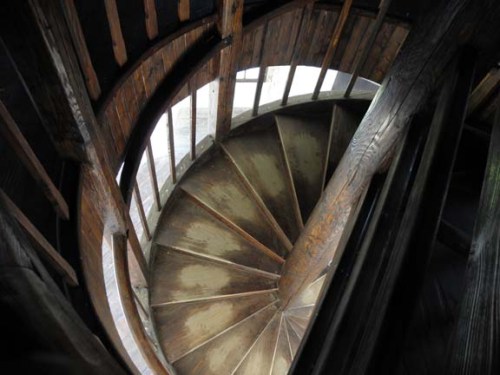 stairway in the tower