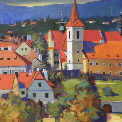 Cloister in Afternoon (20x20")