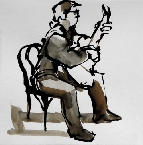 small ink drawing jindra