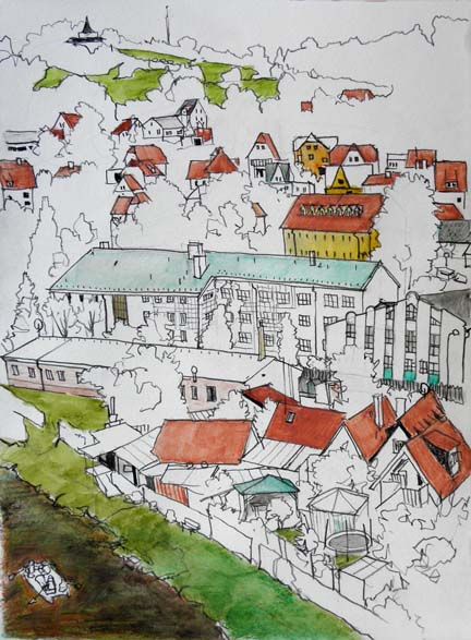 large drawing - view from my window