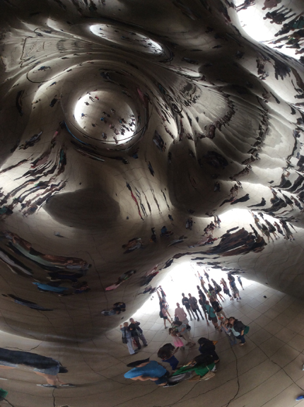 cloud gate chicago fun